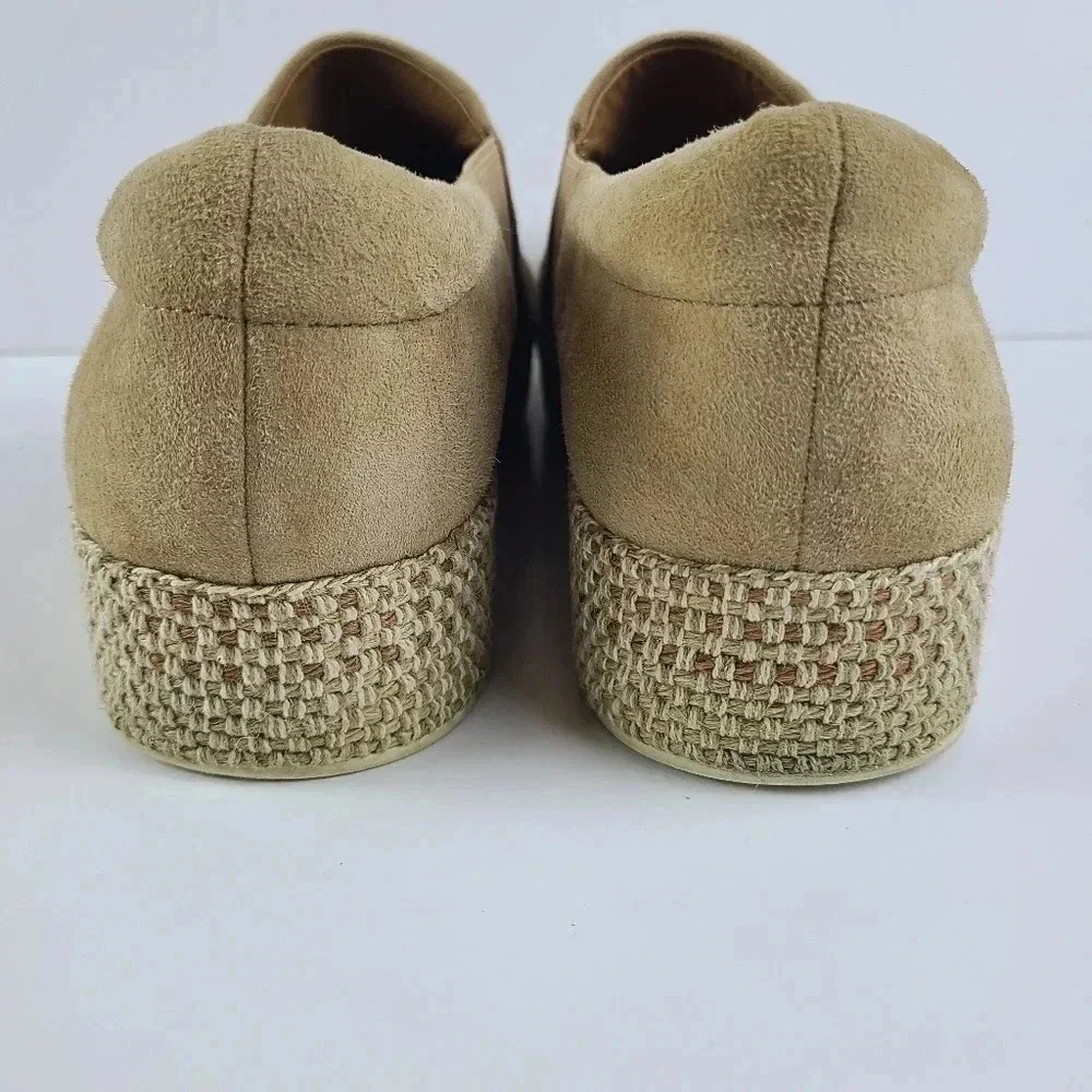 Vince Tan suede Saxon espadrilles Size 8 Comfort Casual Girls Day Adveture